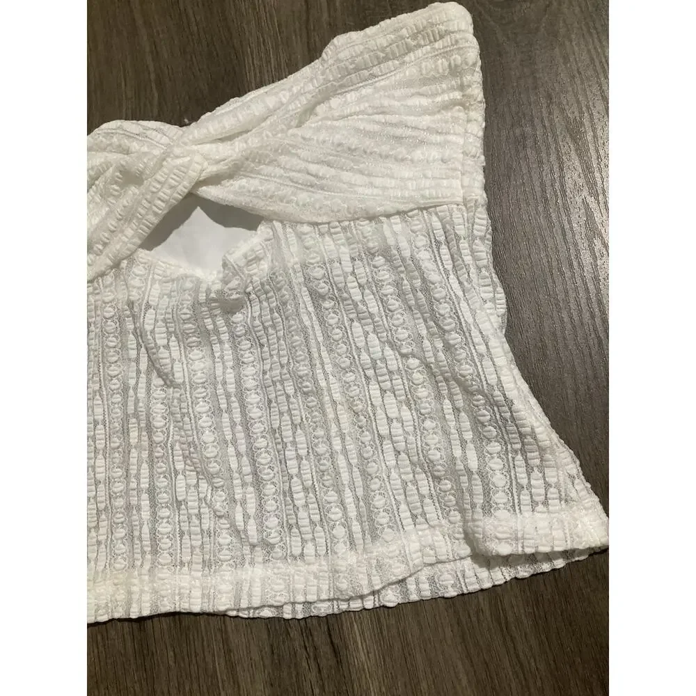 Outcast Exclusive 2 Set Skirt And Tube Twist Top Boho White Beachy Size Small